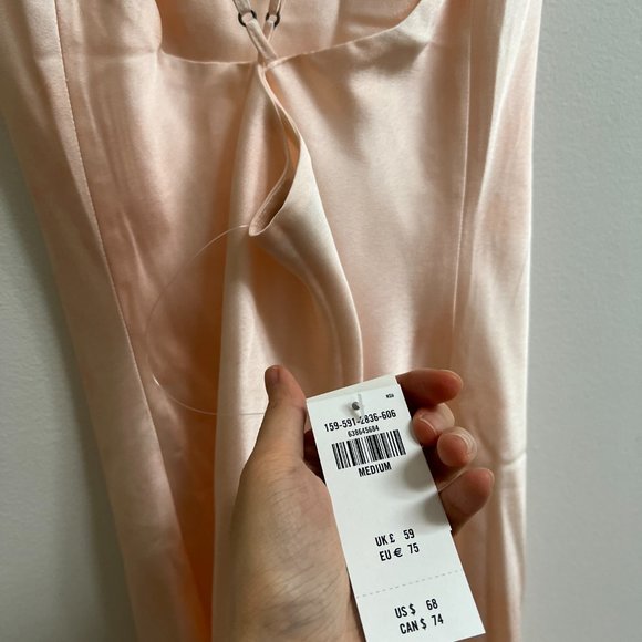 Abercrombie & Fitch Cowl Neck Satin Slip Dress M - Picture 8 of 12